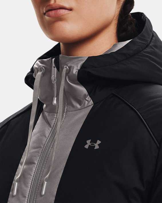 Women's UA Sportstyle Insulate Jacket, Black, pdpMainDesktop image number 3